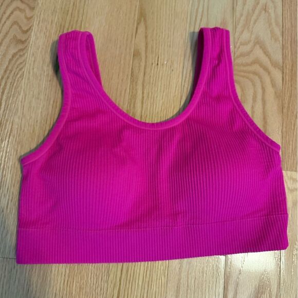 Torrid Fuchsia Seamless Ribbed Bra - Picture 1 of 7